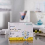 McKesson Kids' Face Masks, Blue & Yellow Polka Dots