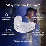 Difiney Advanced Anti Snoring Device 4.0: Anti Snoring Mouthpiece Device Mouth Guard - Effective Anti Snore Solution for Men and Women - Customizable Adjustable Comfortable - Patent Pending Design