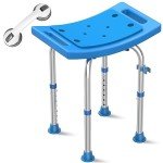 Adjustable Stainless Steel Shower Chair for Seniors