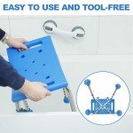 Adjustable Stainless Steel Shower Chair for Seniors