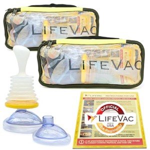LifeVac Choking Rescue Device Home and Travel Kit