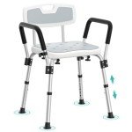 Kicimpro Adjustable Shower Chair for Elderly Users