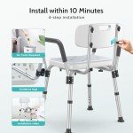 Kicimpro Adjustable Shower Chair for Elderly Users