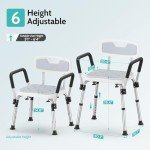 Kicimpro Adjustable Shower Chair for Elderly Users
