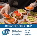 Large Disposable Powder-Free Vinyl Gloves - 100 Ct