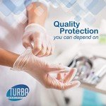 Large Disposable Powder-Free Vinyl Gloves - 100 Ct