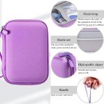 Carrying Case for Portable Handheld Inhalers - Purple