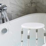 Adjustable Shower Stool with Anti-Slip Tips