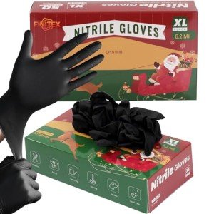 Black Nitrile Disposable Gloves - 50 Pack (X-Large)