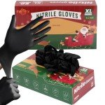 Black Nitrile Disposable Gloves - 50 Pack (X-Large)