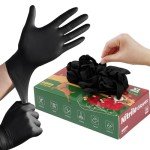 Black Nitrile Disposable Gloves - 50 Pack (X-Large)