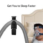 Aifeedi CPAP Hose Holder for Bed, 2 Pack CPAP Hook CPAP Hose Hanger with Anti-Unhook Feature, CPAP Mask Hook & CPAP Tubing Holder, CPAP Supplies Prevents Hose Tangle for Better Sleep