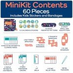 Compact Kids' Travel First Aid Kit - 60 Pieces