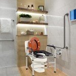 Adjustable Raised Toilet Seat with Handles for Seniors