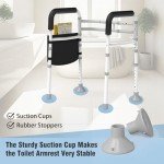 WISDEER Adjustable Toilet Safety Rails for Seniors