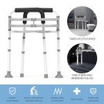 WISDEER Adjustable Toilet Safety Rails for Seniors