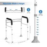 WISDEER Adjustable Toilet Safety Rails for Seniors