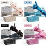 Large Clear Vinyl Disposable Gloves - 100 Pack