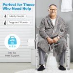 Raised Toilet Seat with Handles for Seniors