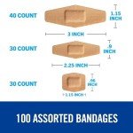 Nexcare Duo Bandages, 100 Pack Flexible Adhesive