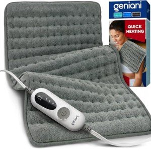 Geniani Heating Pad for Back Pain Relief 12"x24