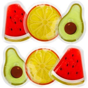 Kids Reusable Gel Ice Packs - 6 Pack