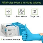 Blue Nitrile Exam Gloves - Latex & Powder Free