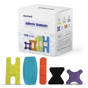 Rainbow Flexible Fabric Bandages, 100 Count