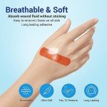 Rainbow Flexible Fabric Bandages, 100 Count