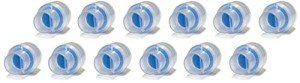 12 Nispira HME Heat Moisture Exchanger Filter in-Line Humidification Solution Unit for CPAP biPAP Machine & Mask, Z1, Z2, Dreamstation, Individually Sealed Packaging