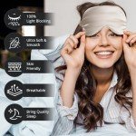 Silk Sleep Eye Mask for Dark Circles - Champagne