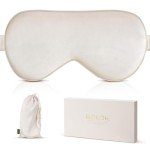 Silk Sleep Eye Mask for Dark Circles - Champagne