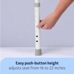 Height Adjustable 3-in-1 Folding Bedside Commode