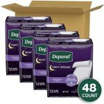 Depend Disposable Incontinence Underpads - 48 Count