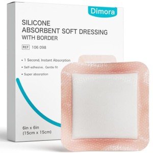 Dimora Super Absorbent Silicone Wound Dressings - 10 Pack