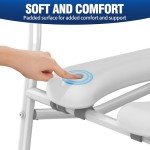 Adjustable Raised Toilet Seat with Handles for Seniors