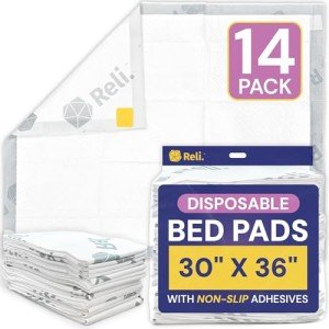 Disposable Bed Pads for Adults and Pets - 14 Pack