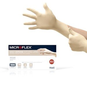 Microflex Daily Defense XL Disposable Latex Gloves (100)