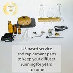 Aromatherapy Diffuser - Premium Wood & Glass Nebulizer