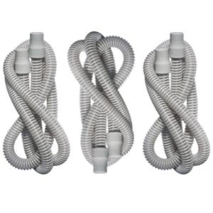 3pk Sunset 6Ft CPAP Tubing 19mm ID with 22mm Cuffs Gray (TUB06)
