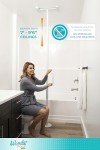 Adjustable Safety Grab Bar for Fall Prevention