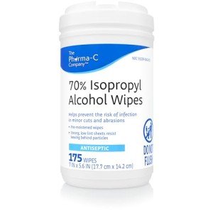 70% Isopropyl Alcohol Wipes - 175ct Pack