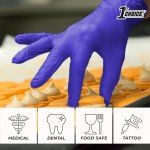 Indigo XL Nitrile Disposable Gloves - Case of 1000