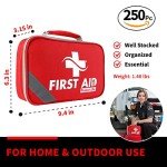 Comprehensive 250-Piece First Aid Kit for All