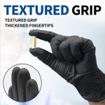 Supmedic Black Nitrile Exam Gloves - Medium, 1000 pcs