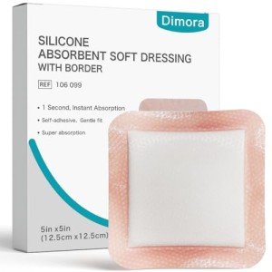Dimora Silicone Super Absorbent Adhesive Dressings - 10 Pack