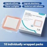 Dimora Silicone Super Absorbent Adhesive Dressings - 10 Pack
