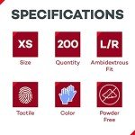 Dealmed 200 Count XS Nitrile Exam Gloves