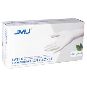 Medium Latex Exam Gloves - 100 Pcs, Powder-Free