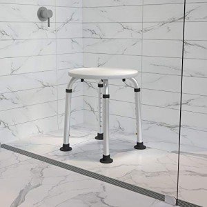 Aluminum Bath and Shower Chair with Adjustable Height